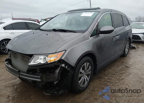 2014 Honda Odyssey Ex-L из США, поврежденный, VIN 5FNRL5H60EB019936